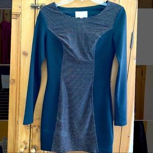 Like new Keepsake black and gold dress with cutouts